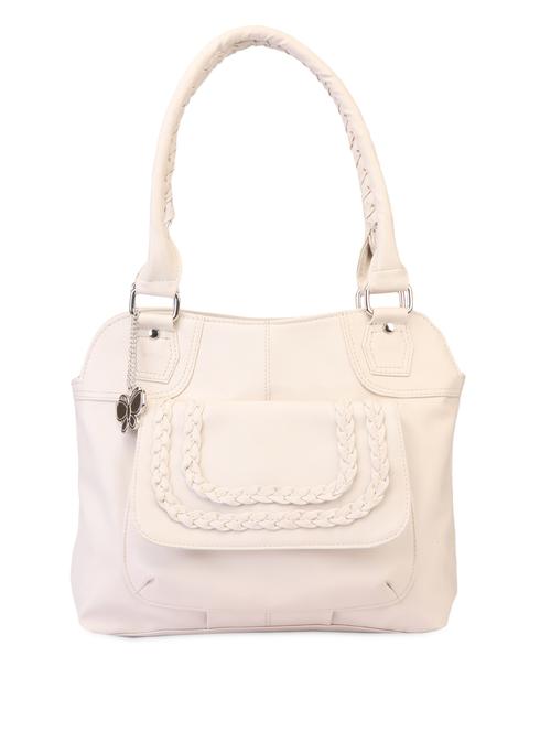 white leatherette handbag - 1008105 - Very Small Image - 1