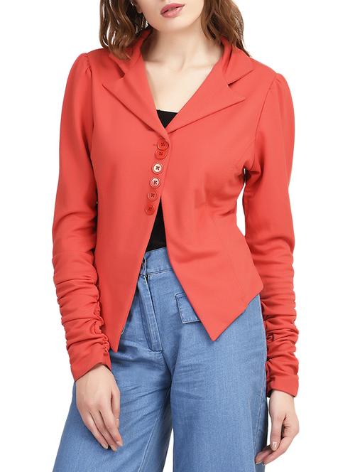 red fullsleeeve jacket - 1008191 - Very Small Image - 1