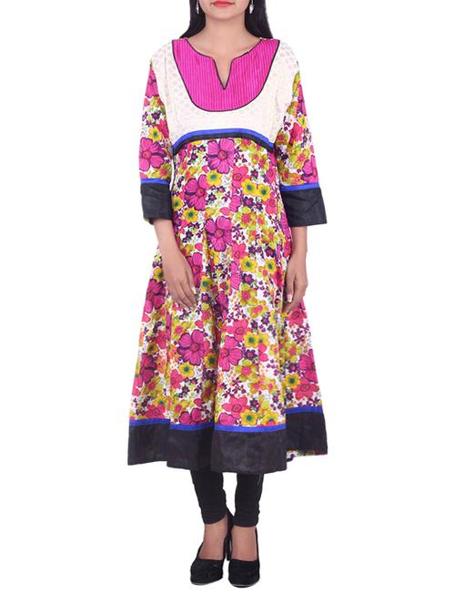 multi color cotton kurta - 10082490 - Very Small Image - 1
