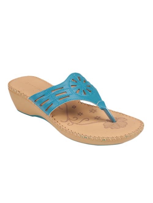 blue leatherette sandals - 10083431 - Very Small Image - 1