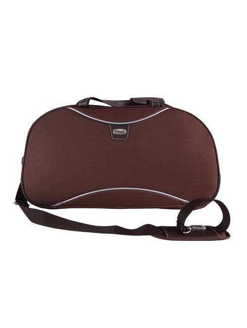 timus brown wheel duffle trolley bag - 10084566 - Very Small Image - 1