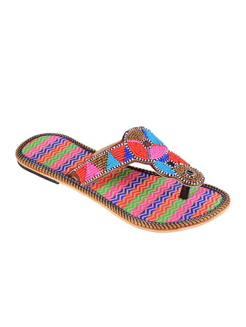 multicolor cotton sandals - 10084804 - Very Small Image - 1