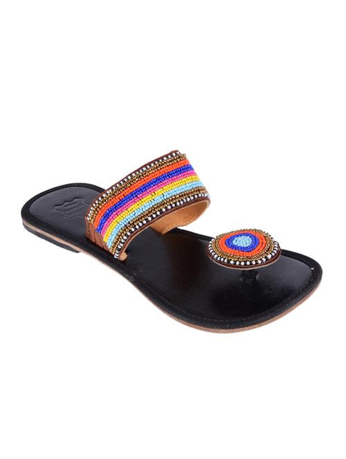 black,multicolor fabric sandals - 10084815 - Very Small Image - 1