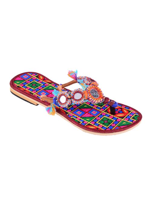 multicolor cotton sandals - 10084822 - Very Small Image - 1