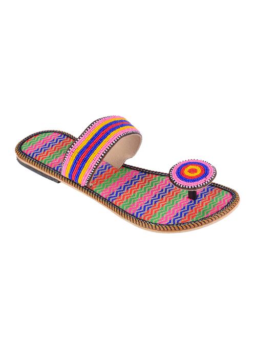 multicolor cotton sandals - 10084830 - Very Small Image - 1