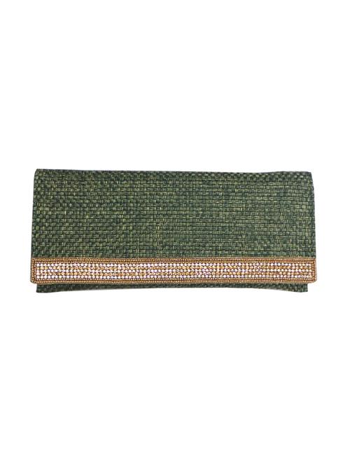 green jute clutch - 10087109 - Very Small Image - 1