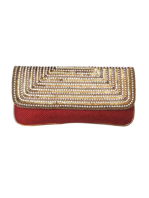 red jute clutch - 10087125 - Very Small Image - 1