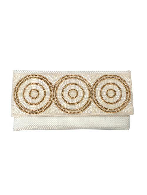 white jute clutch - 10087127 - Very Small Image - 1