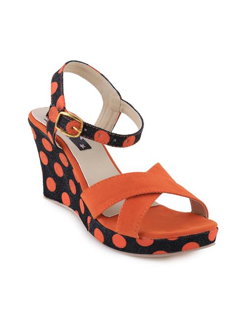 orange polyester wedges - 10088766 - Very Small Image - 1