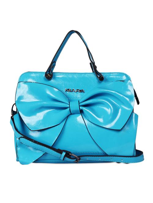 blue leatherette handbag - 1008878 - Very Small Image - 1