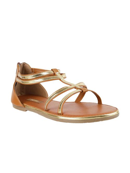brown leatherette sandal - 10089234 - Very Small Image - 1