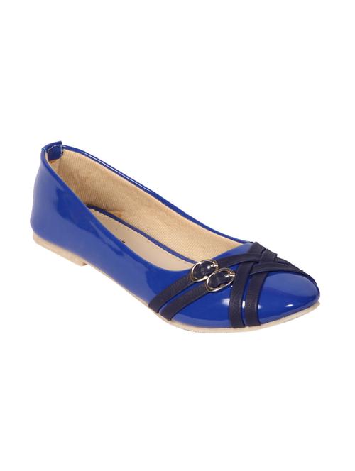 blue synthetic leather ballerina - 10089850 - Very Small Image - 1
