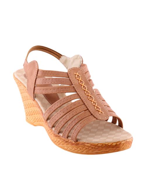 vilax women's peep toe high heel multi-strap colored platform wedge sandals - 10090434 - Very Small Image - 1