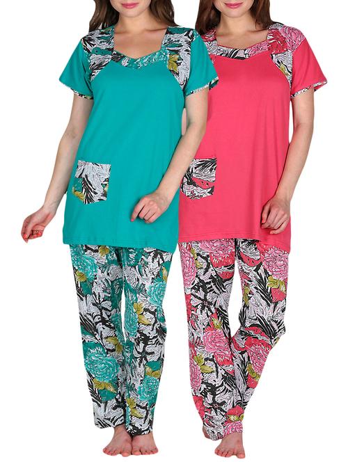printed night suit pack of 2 - 10091190 - Very Small Image - 1