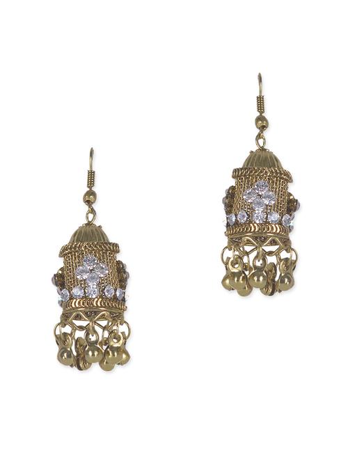 gold metal alloy earring - 10093210 - Very Small Image - 1