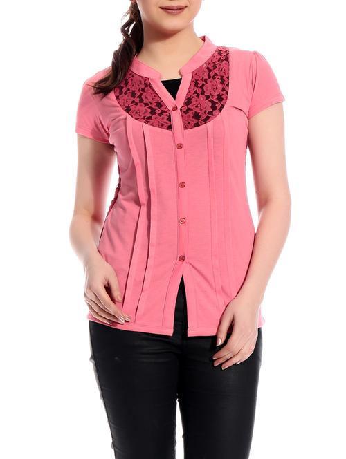 mandarin collar short sleeves shirt - 1009896 - Very Small Image - 1