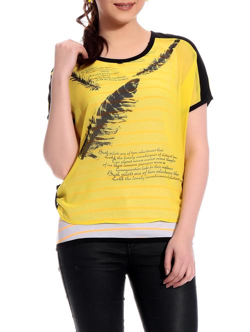 double layered printed top - 1009906 - Very Small Image - 1