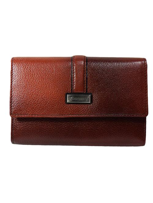 tan leather clutch - 10110131 - Very Small Image - 1