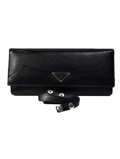 black leather clutch - 10110134 - Very Small Image - 1