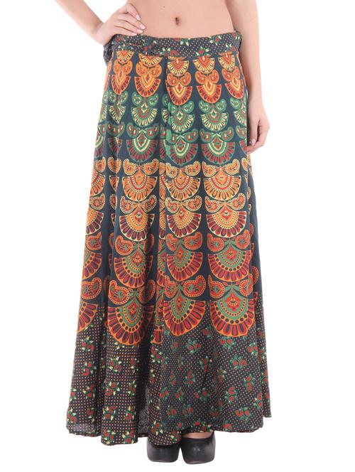 multicolor cotton skirts - 10110280 - Very Small Image - 1