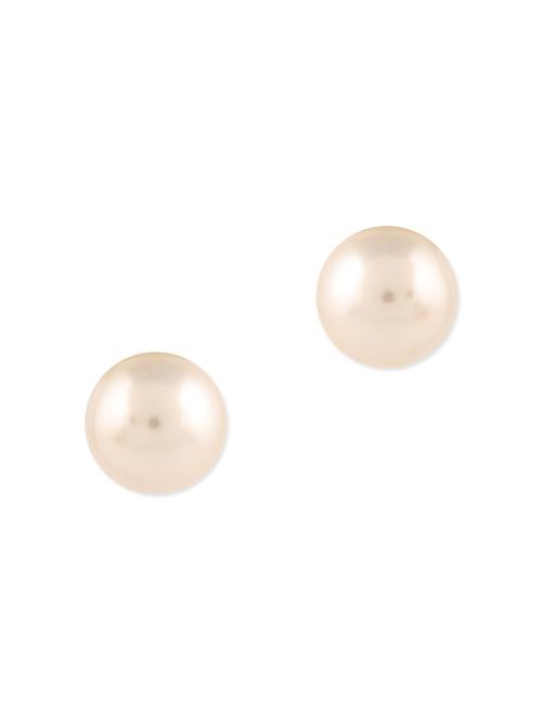 white metal studs earrings - 10119480 - Very Small Image - 1