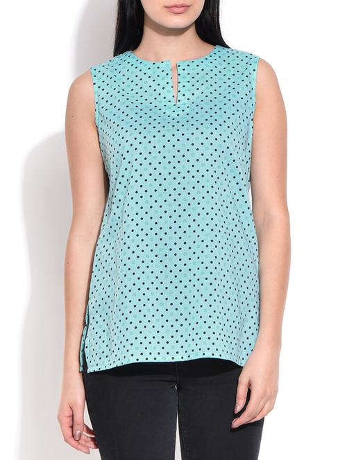 blue cotton tunic - 10123195 - Very Small Image - 1