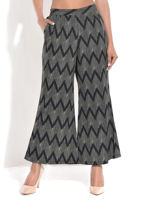 black polyester palazzos - 10123200 - Very Small Image - 1