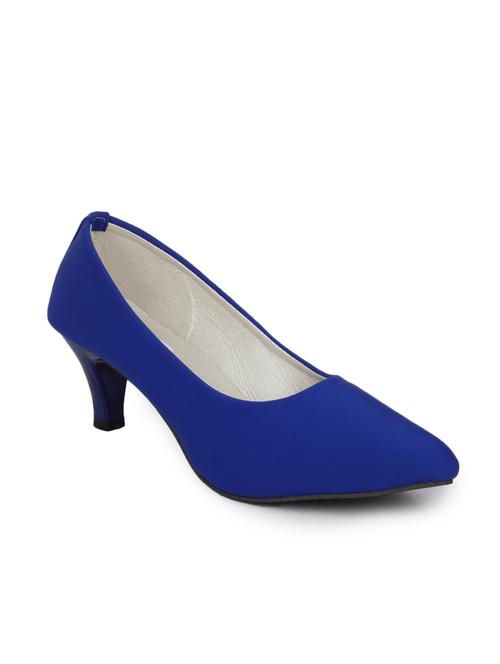 blue synthetic slip on pumps - 10124235 - Very Small Image - 1