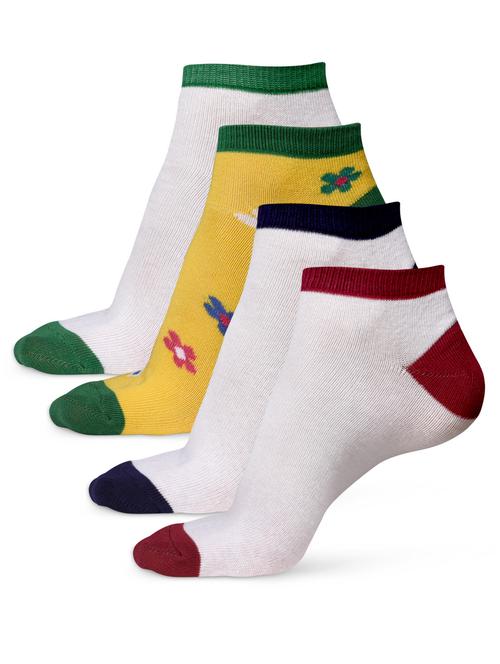 set of 4 multi colored cotton pair of socks - 1012451 - Very Small Image - 1