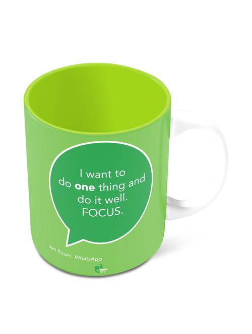 i want to do one thing and do it well - jan koum, whatsapp mug - 10126548 - Very Small Image - 1