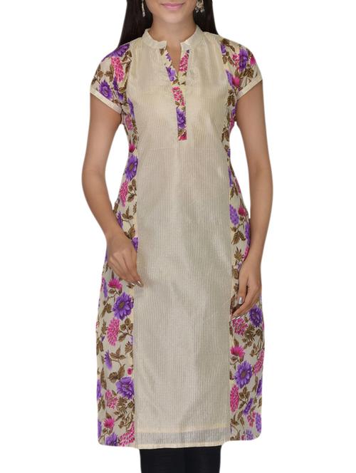 multi colored silk kurti - 10126717 - Very Small Image - 1