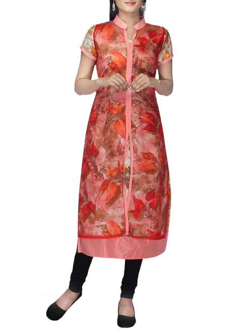 multicolor art silk kurti - 10126739 - Very Small Image - 1