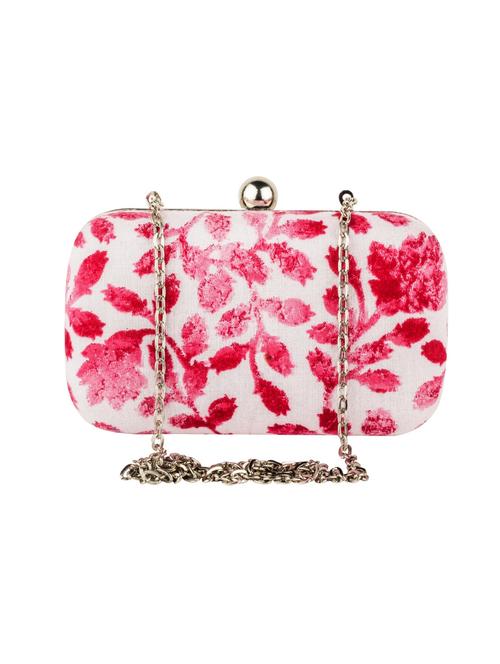 pink fabric clutch - 10128596 - Very Small Image - 1