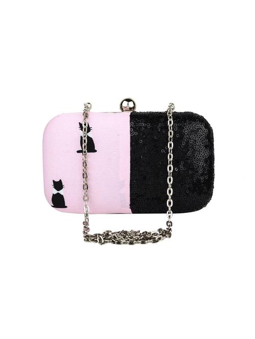 pink fabric clutch - 10128613 - Very Small Image - 1