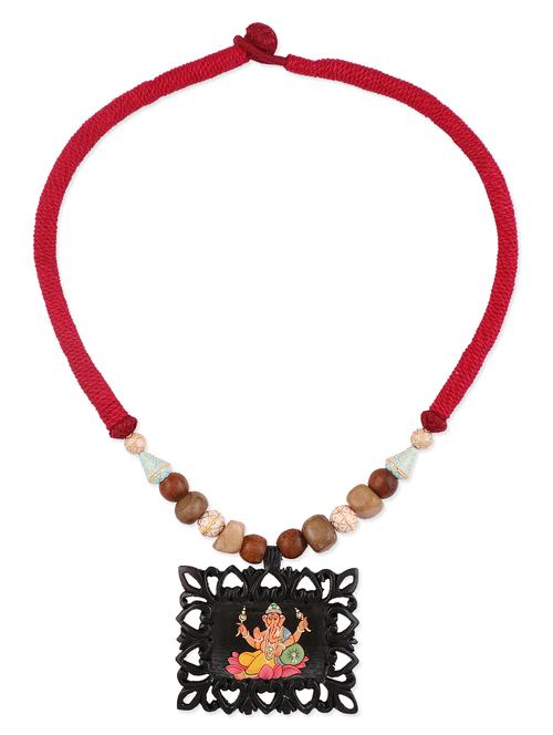 handpainted multicoloured beaded neckpiece - 1013348 - Very Small Image - 1