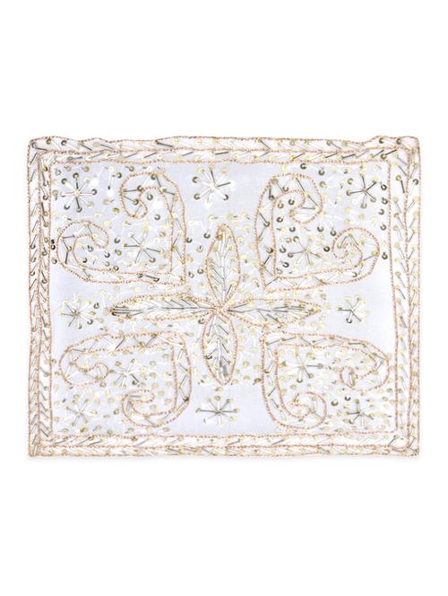 silver and gold sequined table napkin set (6pcs) - 1013386 - Very Small Image - 1