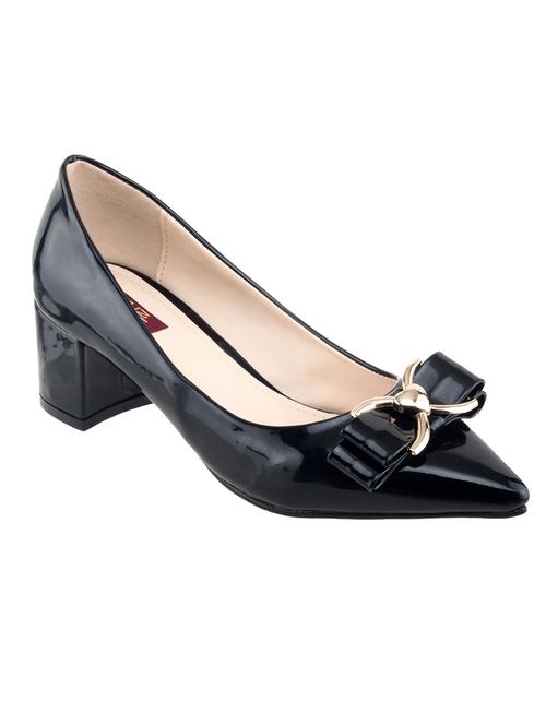 black leatherette pump - 10135965 - Very Small Image - 1