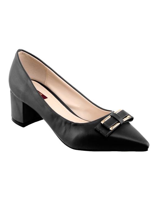black fabric slip on pumps - 10135971 - Very Small Image - 1