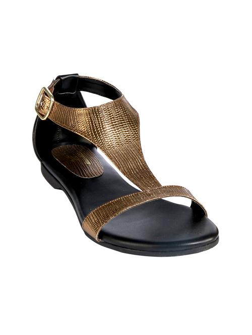 metalic color heel sandals - 10137898 - Very Small Image - 1