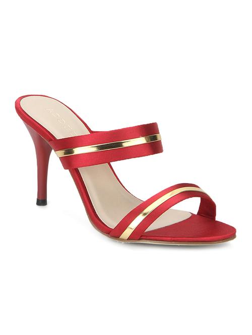 red satin sandal - 10142894 - Very Small Image - 1