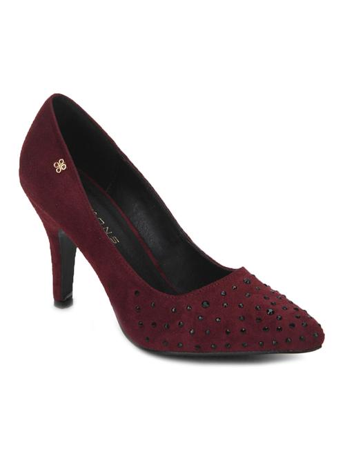 maroon suede pump - 10142906 - Very Small Image - 1
