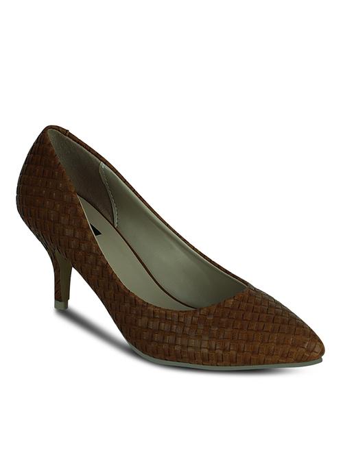 camel leatherette pumps - 10145240 - Very Small Image - 1