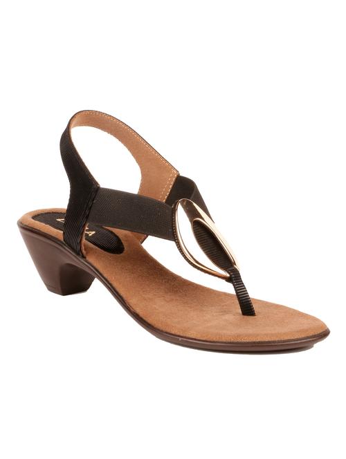 black leatherette sandal - 10148043 - Very Small Image - 1