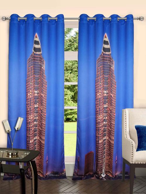 lushomes frankfurt polyster blackout curtains with 8 metal eyelets for doors - 10152626 - Very Small Image - 1