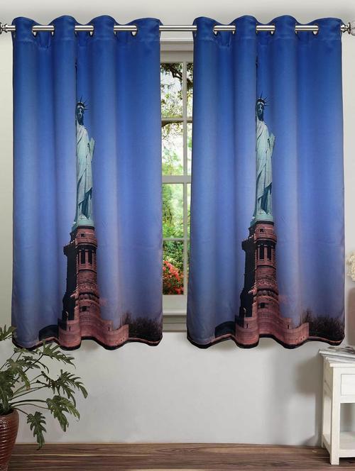 lushomes statue of liberty polyster blackout curtains with 8 metal eyelets for windows - 10152646 - Very Small Image - 1