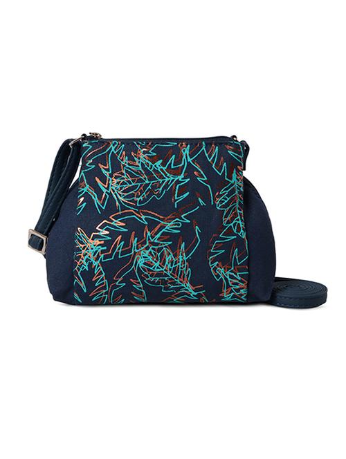 blue leatherette sling bag - 10157843 - Very Small Image - 1
