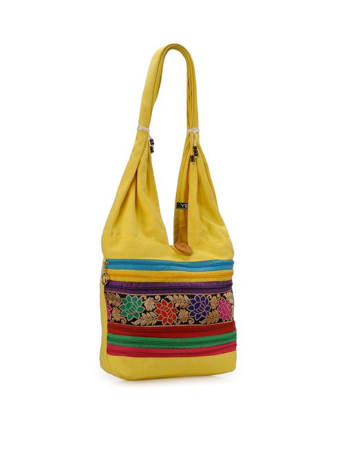 yellow leatherette handbag - 10166235 - Very Small Image - 1