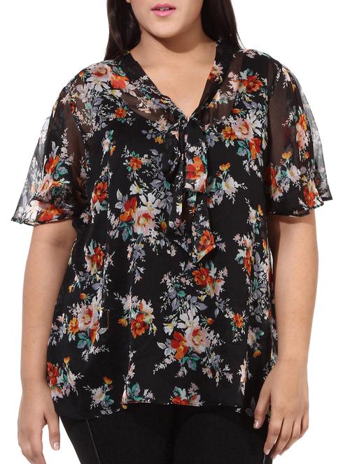 multi colored polyester top - 10186041 - Very Small Image - 1