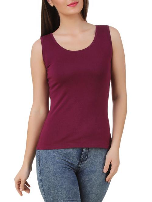 solid purple tank top - 10193782 - Very Small Image - 1