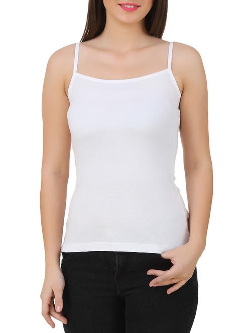 white solid camisole - 10193803 - Very Small Image - 1